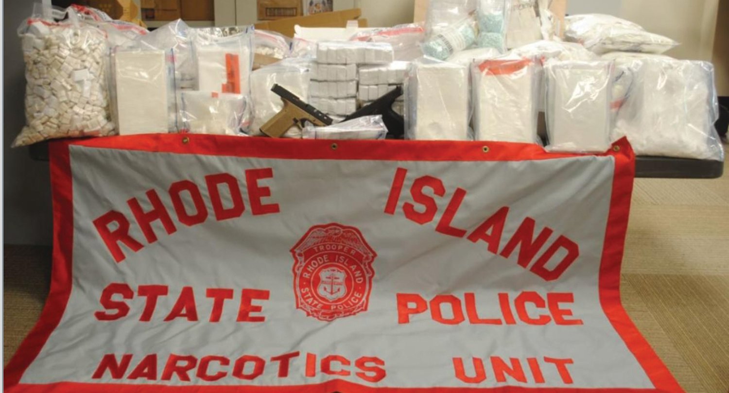HIDTA reported the seizure of 41 kilograms of fentanyl, 67.7 grams of cocaine, $20,545 in cash, two Polymer80 Ghost Guns, five vehicles, scales and packaging material used in the distribution of illegal narcotics, according to a state police press release.